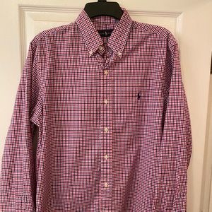 Classic plaid Polo button down shirt